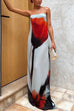 Mixiedress Spaghetti Strap Floral Print Maxi Beach Dress