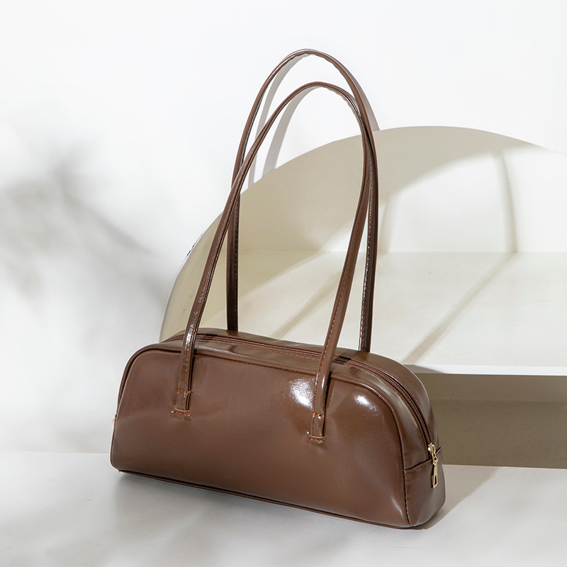 Mixiedress Top Handle Faux Leather Shoulder Bag