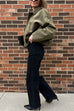 Mixiedress Lapel Zip Up Trendy Bomber Jacket
