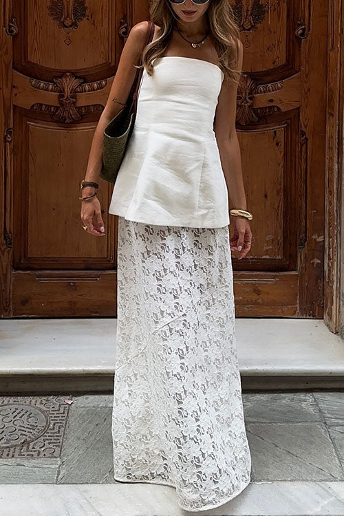 Mixiedress Chicest Strapless Tube Solid Top