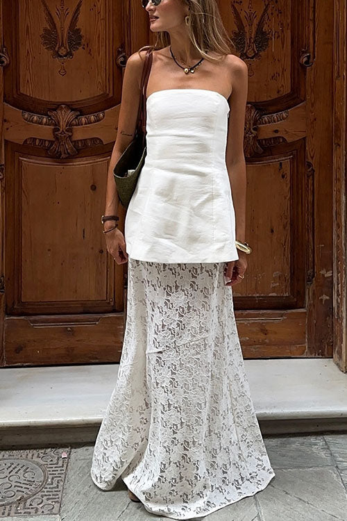 Mixiedress Chicest Strapless Tube Solid Top