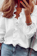 Mixiedress Ruffle V Neck Long Sleeve Shirt