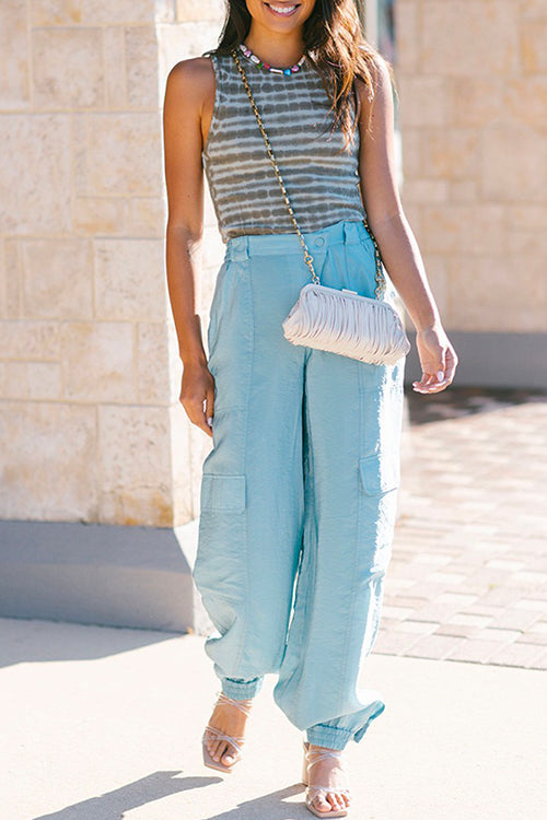 Mixiedress Slim Fit Tie Dye Tank Top