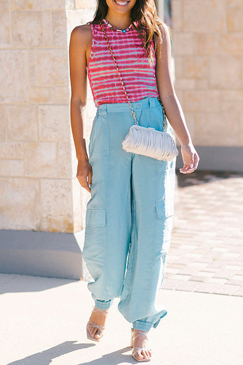 Mixiedress Slim Fit Tie Dye Tank Top