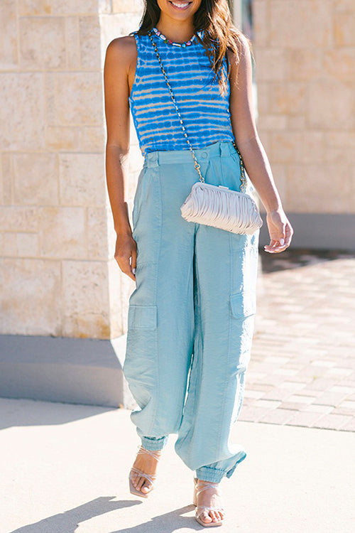 Mixiedress Slim Fit Tie Dye Tank Top