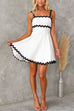 Mixiedress Waisted Ric Rac Color Block Cami Sundress