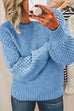 Mixiedress Crewneck Hollow Out Crochet Knitting Sweater