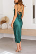 Mixiedress One Shoulder Backless Lace-up Midi Dress