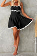Mixiedress Waisted Ric Rac Color Block Cami Sundress