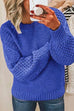 Mixiedress Crewneck Hollow Out Crochet Knitting Sweater