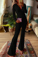Mixiedress Stylish Deep V Neck Waisted Slim Fit Jumpsuit
