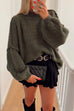 Mixiedress Drop Shoulder Plain Casual Pullover Sweater