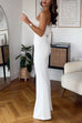 Mixiedress Strapless Feather Tube Top Flare Bottoms Jumpsuit