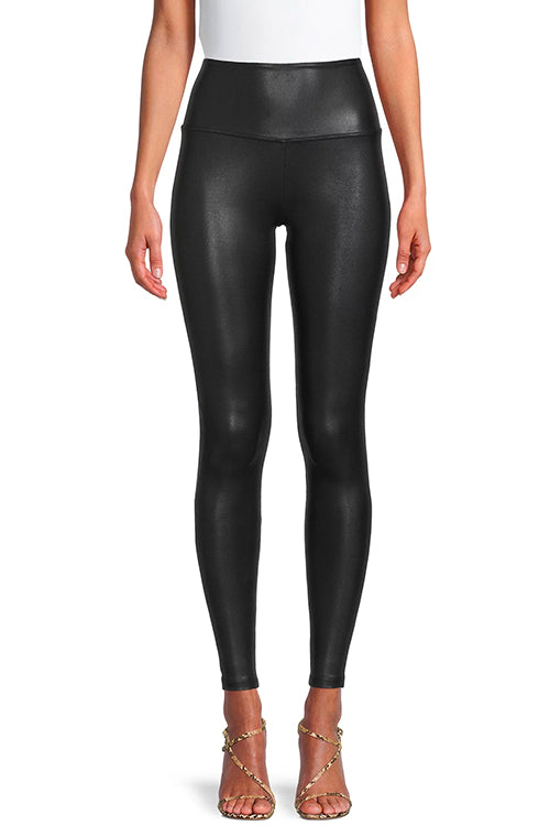 Mixiedress High Waist Faux Leather Full-length Leggings