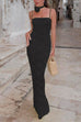 Mixiedress Adjustable Straps Lace Hollow Out Maxi Bodycon Dress