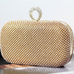 Mixiedress Sparkly Rhinestones Ring Clasp Evening Handbag