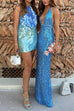 Mixiedress Halter Sleeveless Cut Out Sequin Mini Party Dress