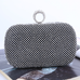 Mixiedress Sparkly Rhinestones Ring Clasp Evening Handbag
