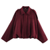Mixiedress Lapel Zip Up Trendy Bomber Jacket