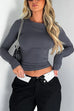 Mixiedress Long Sleeves Slim Fit Basic T-shirt