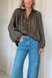 Mixiedress Lapel Batwing Sleeves Zip Up Bomber Jacket