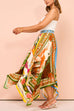 Mixiedress Asymmetric Hem Resort Print Maxi Skirt