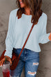 Mixiedress Crewneck Long Sleeve Loose Solid T-shirt