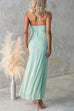 Mixiedress One Shoulder Slit Ruffle Mesh Maxi Dress