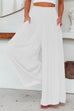 Mixiedress Smocked Elastic Waist Pleated Wide Leg Pants