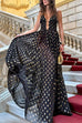 Mixiedress Cut Out Polka Dot Tiered Swing Maxi Cami Dress