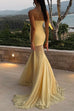 Mixiedress Strapless Tube Flare Mesh Maxi Party Dress