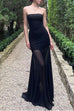 Mixiedress Strapless Mesh Splice Bodycon Maxi Dress