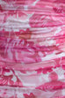 Ruched Mesh Overlay Printed Bodycon Midi Cami Dress