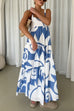 Mixiedress Backless Ruffle Tiered Printed Maxi Cami Dress