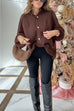 Mixiedress Button Up Balloon Sleeves Sweater Cardigan