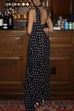 Mixiedress Ruffle Hem Polka Dot Maxi Cami Dress