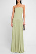 Mixiedress Strapless Tube Patchwork Pleated Maxi Dress