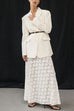 Mixiedress Elastic WaistBand Lace Hollow Out Maxi Skirt
