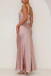 Mixiedress V Neck Sleeveless Maxi Party Dress