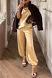 Mixiedress Halter Sleeveless Open Back Satin Top