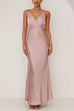 Mixiedress V Neck Sleeveless Maxi Party Dress