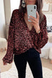 Mixiedress Open Front Long Sleeve Sequin Shirt