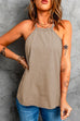 Mixiedress Halter Solid Sleeveless Summer Top