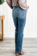 Mixiedress Distressed Straight Leg Stretchy Denim Pants