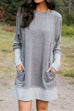 Mixiedress Maureen Pockets Casual Sweatershirt Dress