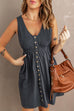 Mixiedress Button Down Tank Mini Dress in 4 Colors