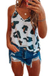 Mixiedress Scoop Neck Printed Cami Top