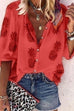 Mixiedress Buttons V Neck Pineapple Printed Shirt