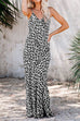 Mixiedress Stylish V Neck Leopard Cami Dress