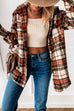 Mixiedress Lapel Button Down Plaid Cardigans with Pockets